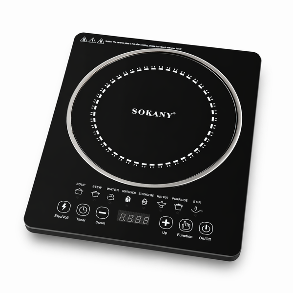 Індукційна плита Sokany SK-07047 2200 Вт електрична сенсорне управління SK-07047  фото