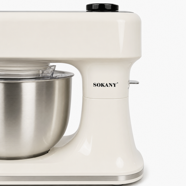 Планетарний міксер-тістоміс SOKANY SK-05016, 1500 Вт, 6 л, сенсорне керування, вбудовані ваги + ПОДАРУНОК: Кава мелена арабіка 250 г SK-05016 фото