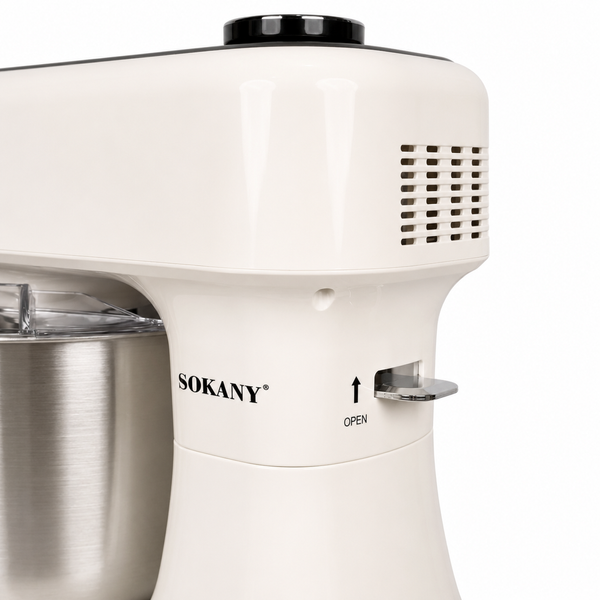 Планетарний міксер-тістоміс SOKANY SK-05016, 1500 Вт, 6 л, сенсорне керування, вбудовані ваги + ПОДАРУНОК: Кава мелена арабіка 250 г SK-05016 фото